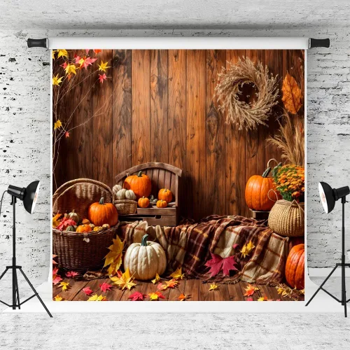 Miniatura 13 de Kate Fondo de fotografía para el día de Acción de Gracias, otoño, calabaza, decoración del hogar, fondo para niños, fiesta, estudio (7 x 5 pies)