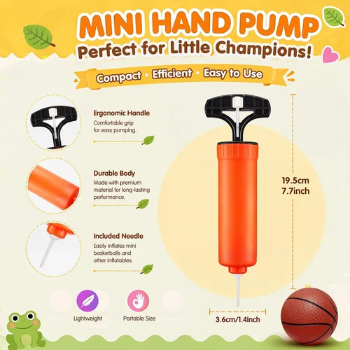 Miniatura 4 de 3 Pack 6" Mini Basketball Set - Lightweight 120g PVC Small Basketball for Toddlers Boys Girls Teenagers Floating Water Pool Basketball for Indoor