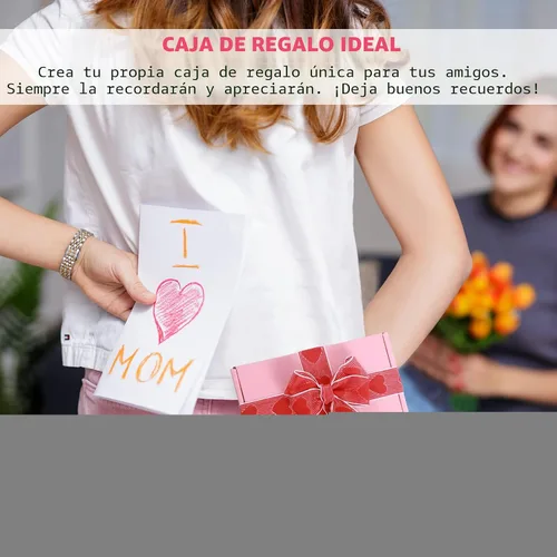 Miniatura 7 de Spakon - Paquete de 50 cajas de envío de cartón corrugado, cajas de embalaje para pequeñas empresas, lindas cajas pequeñas de cartón, cajas de Rosa