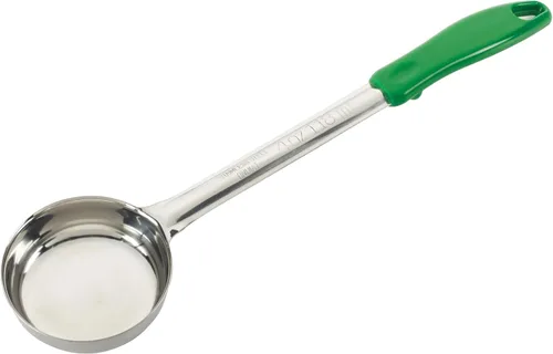 Winco Porcionador de alimentos sólidos, 4 onzas, mediano, acero inoxidable, verde