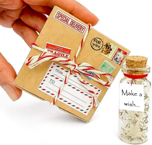 Miniatura 2 de Kseniya Revta Idea de regalo inspiradora con mensaje en una botella - Regalos elegantes para amigos y familia - Regalos únicos para novio y novia