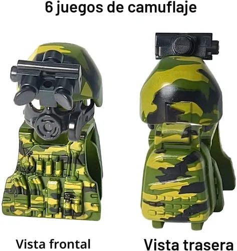 Miniatura 6 de 390+ Piezas Paquete de Armas Militares Juguetes de Bloques de Construcción Conjunto de Armas del Ejército Conjunto de Equipo de Soldado Kits