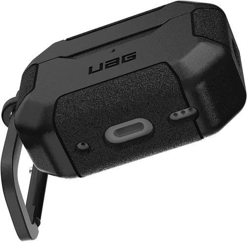 Miniatura 5 de URBAN ARMOR GEAR UAG-APPROGEN2S-BK - Funda para Apple AirPods Pro de 2ª generación (resistente a los impactos, mosquetón incluido, carga MagSafe)