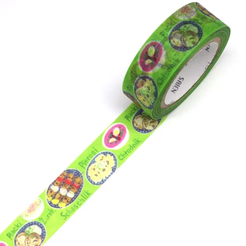 Miniatura 2 de Cinta adhesiva japonesa Washi *Hecho en Japón *0.591 in x 32.8 ft Polaco Food SAIENTR-0178