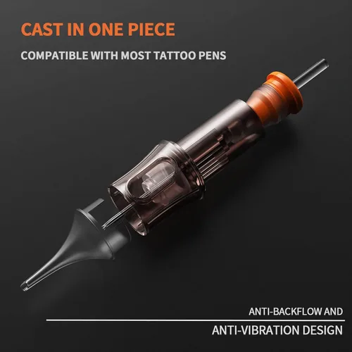Miniatura 5 de A-minusone 20 piezas de cartuchos de agujas de tatuaje desechables estándar 1209RL - Paquete de 20 agujas delineadoras redondas con cartuchos