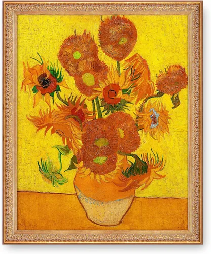 Miniatura 771 de A&T ARTWORK Campo de trigo con cipreses de Van Gogh Las reproducciones de arte clásico mundial, impresiones en lienzo giclée para decoración