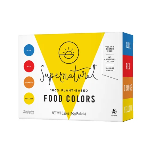Miniatura 10 de Supernatural Colores alimentarios 100% a base de plantas, 3 veces más vibrantes, sin colores artificiales, vegano, kosher, sin gluten, 0.28 onzas