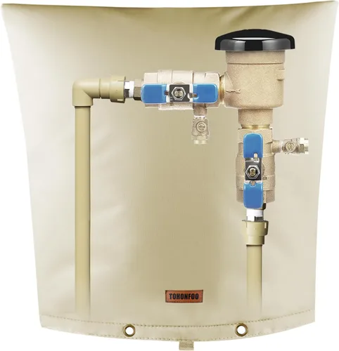 TOHONFOO Cubierta aislante de tubería para prevención de reflujo (5 °F) – Bolsa aislada para válvula de riego – Cubierta de bomba de pozo de agua –