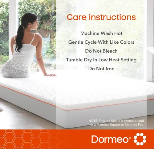 Miniatura 7 de Dormeo Protector de colchón premium, individual XL, con tecnología de refrigeración, impermeable, 80 pulgadas de largo x 39 pulgadas de ancho x 18