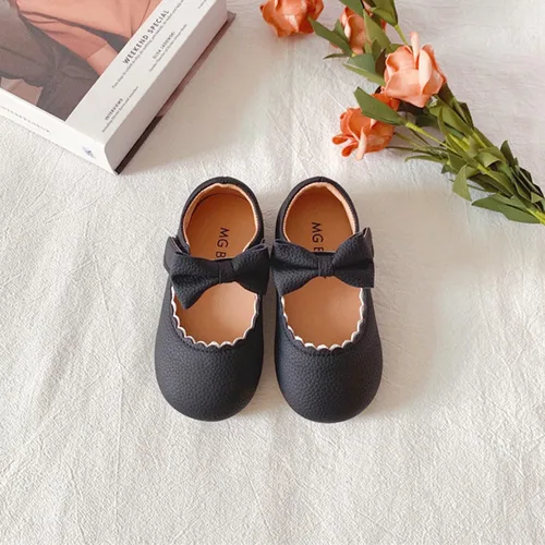Miniatura 5 de Peyarlie Zapatos de vestir para niña pequeña, Mary Jane bailarina, zapatos planos para fiesta, escuela, con lazo, boda, princesa