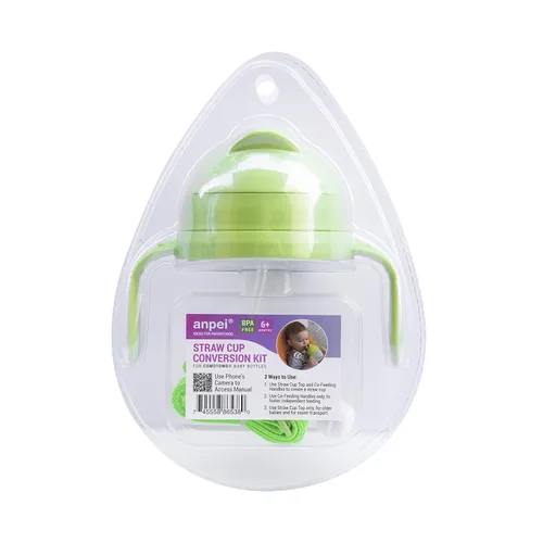 Miniatura 7 de Kit de conversión de vaso con popote con peso 3 en 1 para botellas de Comotomo, versátil, a prueba de fugas, solución fácil de usar para bebés