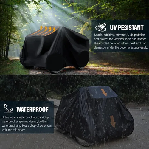 Miniatura 4 de ZOEDO - Funda impermeable para ATV, cubiertas resistentes al viento para quad, cubiertas para todo tipo de clima para vehículos de 4 ruedas, aptas