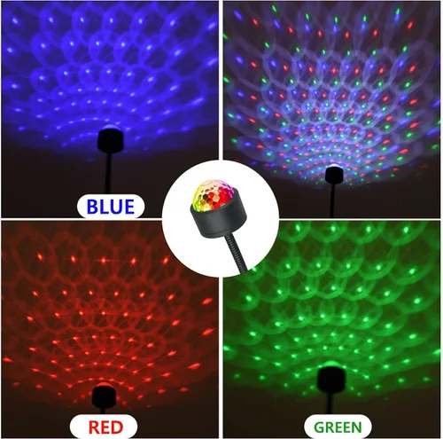 Miniatura 9 de TITA-DONG Mini lámpara de proyección LED de estrella, 9 modos funcionales, proyector USB, luz ajustable romántica de luz de estrella para coche