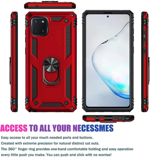 Miniatura 2 de Funda para Galaxy Note 10 Lite - Soporte magnético para anillo de coche Soporte Kickstand Defender Funda protectora para Samsung Galaxy Note 10 Lite