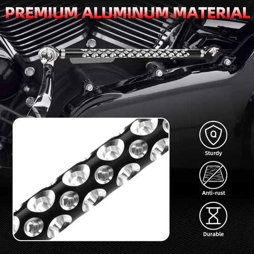 Miniatura 4 de Amazicha Engranaje de palanca de cambios para motocicleta, color negro, compatible con Harley Davidson Softail Dyna Touring Street Glide Electra