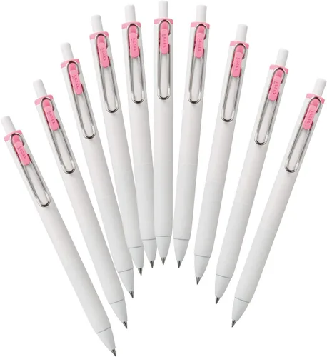 Miniatura 6 de Recambios para bolígrafo Mitsubishi Pencil Uniball One Hako UMR38S.15, bolígrafo de gel, punta 0.38, rojo, 10 piezas