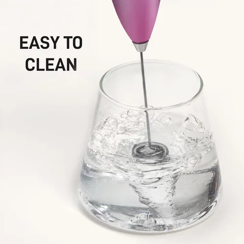 Miniatura 145 de Zulay Milk Boss Espumador de leche potente manual, hace espuma para latte, batidor para mezclar bebidas, café, miniespumador para capuchino, frappé