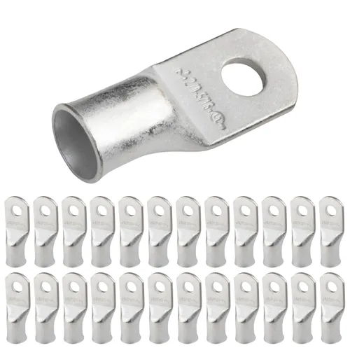 Miniatura 53 de SELTERM 5 piezas terminales de cable de cobre estañado 1/0 AWG perno de 1/2", extremos de cable de batería, terminales de anillo, conectores