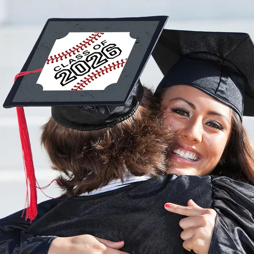 Miniatura 2 de Big Dot of Happiness Béisbol de graduación - Kit de decoración de gorra de graduación 2026 - Cubierta de gorra de graduación