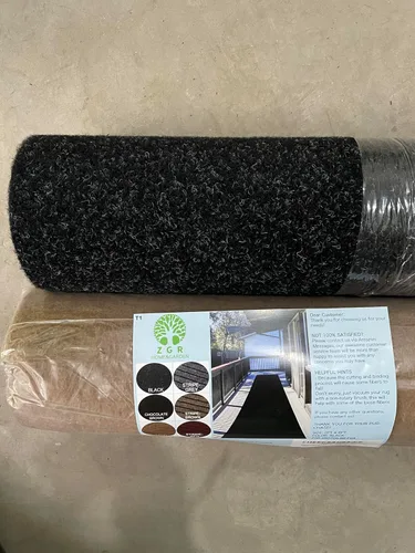 Miniatura 9 de Alfombra de pasillo de 2 x 16 pies, para interiores y exteriores, pasillo, entrada, dormitorio, con respaldo de goma antideslizante, alfombra