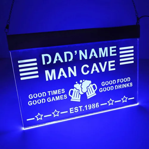 Miniatura 16 de Letrero de neón de garaje personalizado, Letrero LED de garaje, Luces LED de garaje, Letrero de luz de garaje personalizado, Letrero de madera