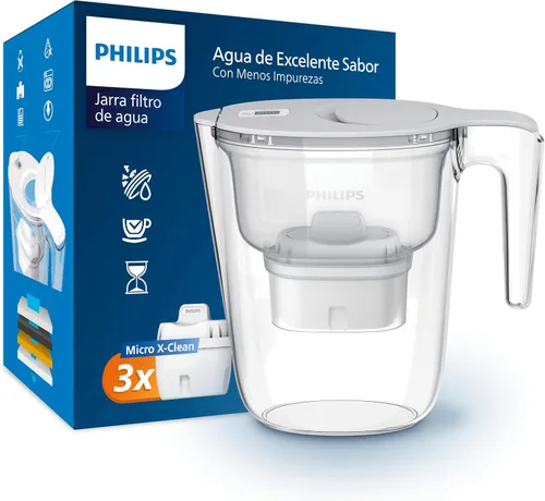 Miniatura 9 de PHILIPS Jarra de filtro de agua de 20 tazas con filtro Plus - ADD5903, dispensador de agua recargable, filtro purificador de agua para puerta