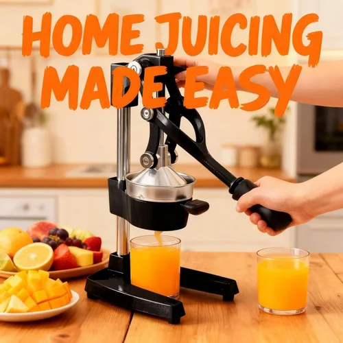 Miniatura 2 de Exprimidor de jugo de naranja de hierro fundido para cocina, exprimidor de cítricos profesional de alta resistencia, prensa manual de cítricos