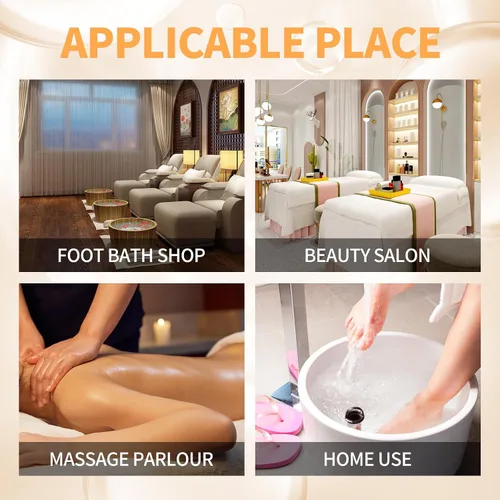 Miniatura 8 de Juego de spa de pedicura para pies, kit de pedicura para el hogar con sal de baño, loción hidratante de crema exfoliante para pies, cuidado de pies