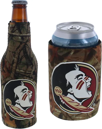 Miniatura 63 de College Team Color Logo Can & Bottle Holder Insulator Beverage Cooler Set