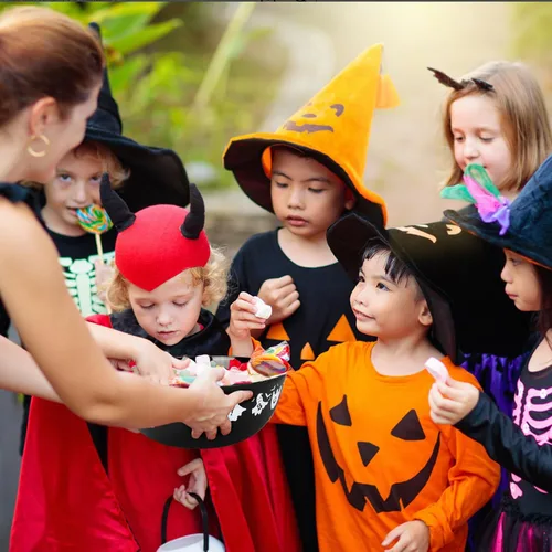 Miniatura 6 de 3 cuencos de plástico de Halloween para dulces, cuencos reutilizables para Halloween, suministros para fiestas de Halloween (fantasma negro)