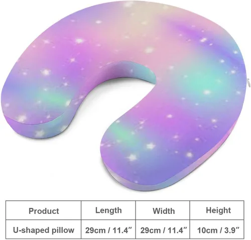 Miniatura 2 de Almohada personalizada de espuma viscoelástica en forma de U, añade tu texto fotográfico, almohada suave personalizada para el cuello, cojín cómodo