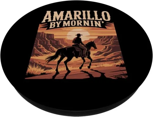 Miniatura 2 de Amarillo by Mornin Folk Style Western Country Music PopSockets Adhesive PopGrip