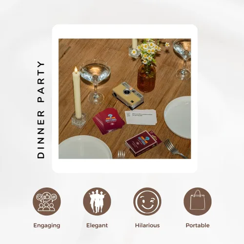 Miniatura 5 de ASKMEANYTHING Paquete de cena - 50 tarjetas de inicio de conversación para cenas memorables