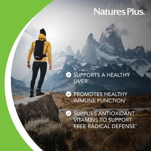 Miniatura 3 de NaturesPlus AgeLoss Soporte hepático - 90 cápsulas - con alcachofa, cardo mariano y colina - vegetariano, sin gluten - 30 porciones