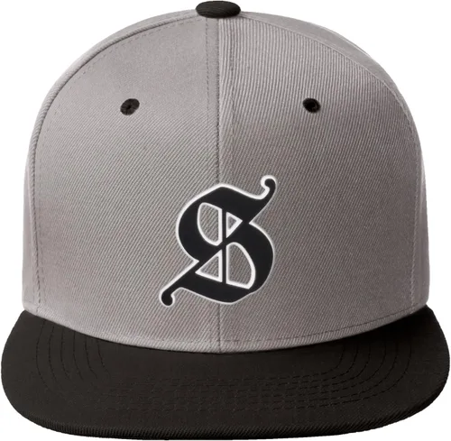 Miniatura 1055 de Daxton Gorra clásica con visera de billete plano con letras del alfabeto inglés antiguo de la A a la Z