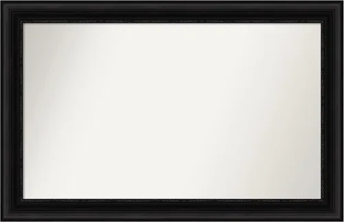 Miniatura 685 de Amanti Art Espejo personalizado, espejo de baño negro puente, espejo de pared o espejo de tocador de baño sobre el fregadero (26 x 26 pulgadas)