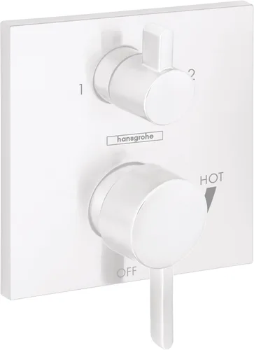 Miniatura 10 de hansgrohe Ecostat Válvula de presión de balance moderno para ducha con desviador en cromo, 15862001
