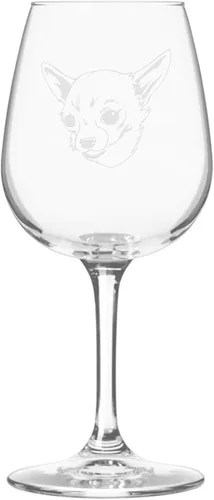 Miniatura 494 de Copa de vino de 12.75 onzas con diseño de perro grabado