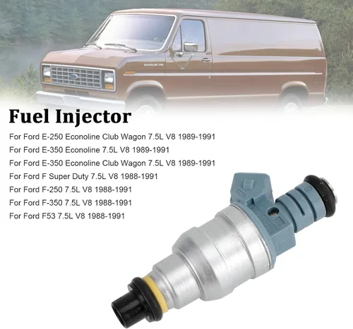 Miniatura 2 de 1 inyector de combustible - Ford E-Series 7.5L V8, Super Duty, 1988-1991