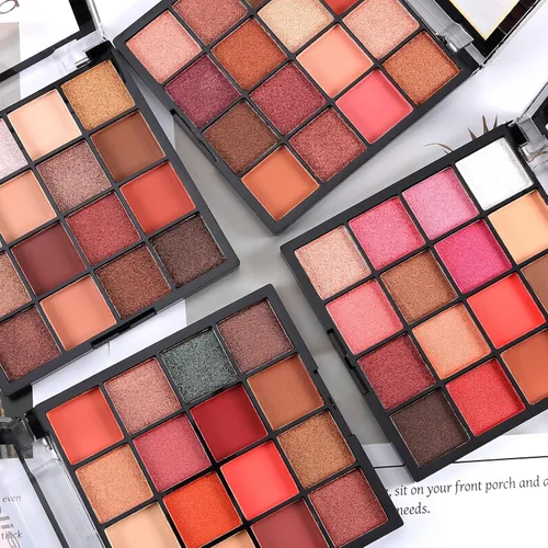 Miniatura 6 de Boobeen Paleta de Sombras de Ojos Colorida Maquillaje-16 Colores, Sombra de Ojos Mate y con Brillantina, Paletas de Sombras de Ojos Brillantes
