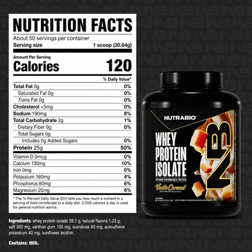 Miniatura 8 de NutraBio 100% Proteína de suero aislado en polvo, 25 g de proteína con perfil completo de aminoácidos, sin transgénicos, sin soja ni gluten, baja