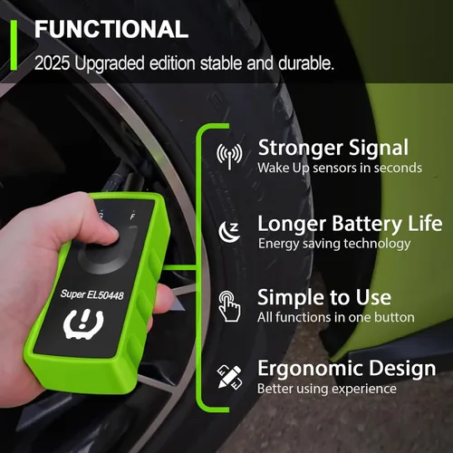 Miniatura 3 de JDIAG Herramienta de aprendizaje 2 en 1 TPMS Super EL50448 para GM y para Ford, herramienta de reset del sensor de presión de neumáticos TPMS