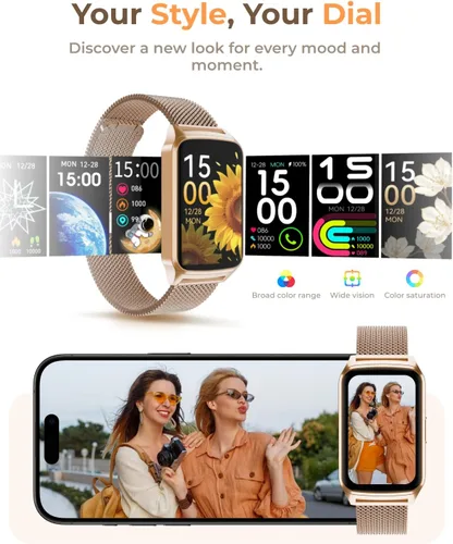 Miniatura 6 de Reloj de seguimiento de actividad física para hombres y mujeres, rastreador de actividad para iPhone y Android con contador de pasos, calorías