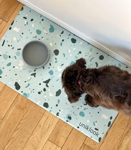 Miniatura 10 de Tapete de comida para perros, tapete para tazón de perro, tapete de comida para mascotas, tapete para alimentos y agua para perros, tapete