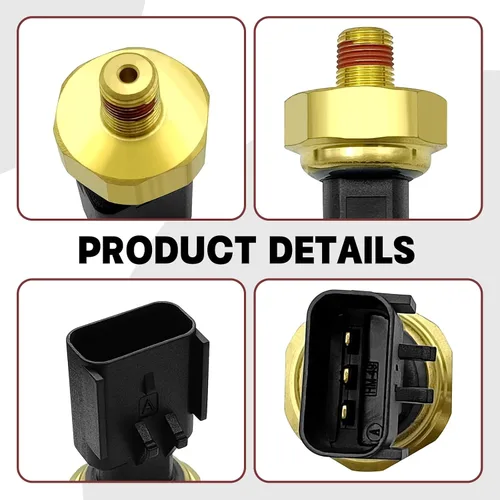 Miniatura 2 de 5149062AA Sensor de presión de aceite de motor Interruptor remitente compatible con Dodge Avenger 2011-2014, Caliber 2009-2010, Grand Caravan 3.6L