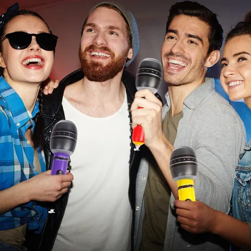 Miniatura 7 de CCINEE Paquete de 12 micrófonos inflables, micrófono inflable gigante de 9.4 pulgadas, accesorios de micrófono inflable para conciertos musicales