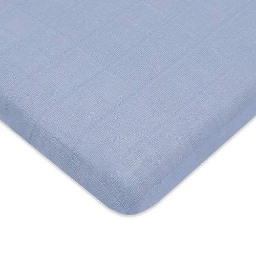 Miniatura 14 de Babyletto Sábanas para cuna de 100% algodón orgánico para todas las etapas, con certificado GOTS, ajustables 360°, muselina ultra suave