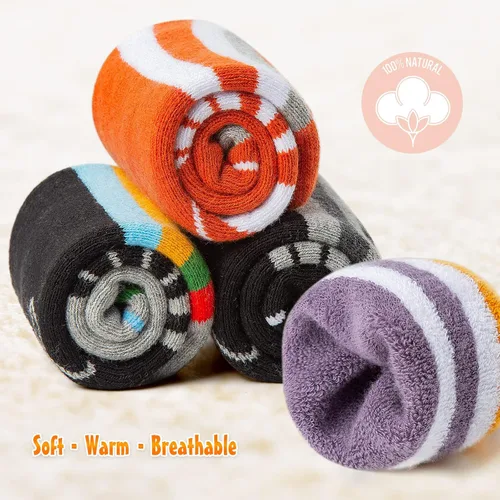 Miniatura 3 de YOVOHARI Calcetines de esquí para niños 2 pares3 pares de calcetines de nieve gruesos y cálidos para niños y niñas esquí snowboard