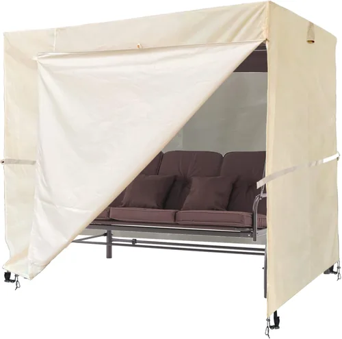 Miniatura 12 de Ourdoor Swing Cove, Cubierta para Hamaca de 2 Asientos Triples, Cubierta para Columpio de Jardín, Cubierta para Silla Planeadora de Hamaca