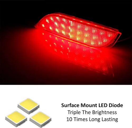 Miniatura 2 de Luces reflectoras ledes de posición para defensa iJDMTOY 26-SMD para 2008-2014 Subaru Impreza, WRX STI o XV Crosstrek 2013 en adelante, Ahumado